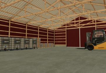 58x50 Shop With Attached 70x38 Cold Storage v1.0.0.0 for Farming Simulator 2022