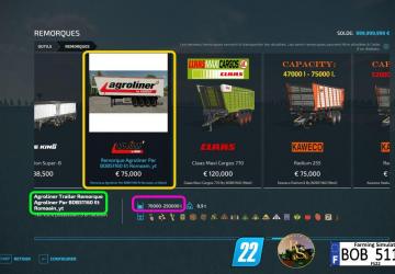 Agroliner Trailer version 2.0.0.0 for Farming Simulator 2022
