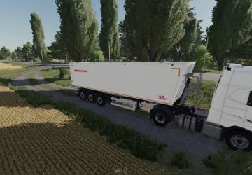 Aluminum Grain Semi-Trailer ANP-55 Kobzarenko v1.0.0.0 for Farming Simulator 2022 (v1.12)