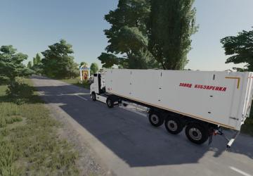 Aluminum Grain Semi-Trailer ANP-55 Kobzarenko v1.0.0.0 for Farming Simulator 2022 (v1.12)