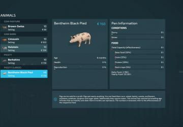 Animal Food Calculator version 1.0.0.1 for Farming Simulator 2022