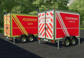 Böckmann logistics trailer (fire brigade) v1.0.0.0 for Farming Simulator 2022