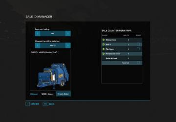 Bale ID Manager version 2.0.0.1 for Farming Simulator 2022