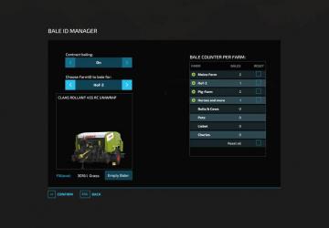 Bale ID Manager version 2.0.0.1 for Farming Simulator 2022