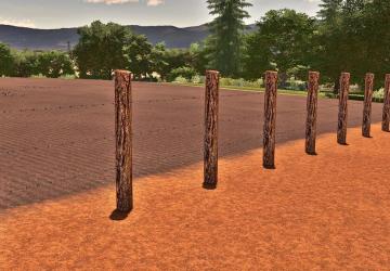 Barbed Wire Fence And Wooden Gate version 1.0.0.0 for Farming Simulator 2022
