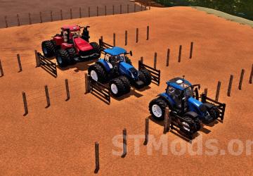 Barbed Wire Fence And Wooden Gate version 1.1.0.0 for Farming Simulator 2022