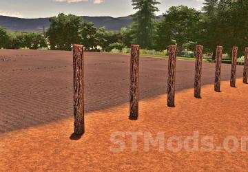 Barbed Wire Fence And Wooden Gate version 1.1.0.0 for Farming Simulator 2022