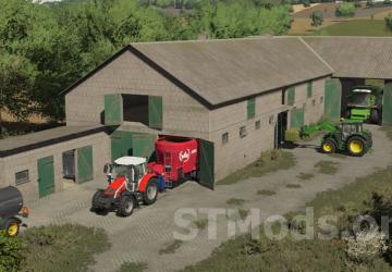 Big White Cow Barn version 1.3.0.0 for Farming Simulator 2022