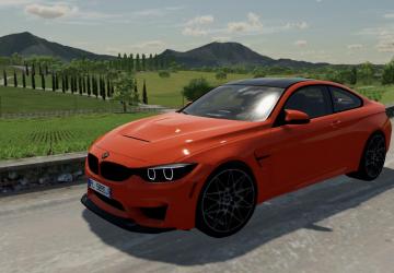 BMW M4 version 1.1.0.1 for Farming Simulator 2022 (v1.6x)