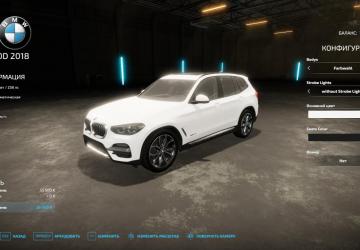 BMW X3 30D 2018 version 1.0.0.0 for Farming Simulator 2022 (v1.13.x)
