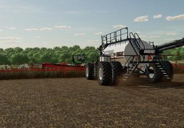 Bourgault 3420-100 Paralink Hoe Drill + 71300 Air Cart v1.0.0.0 for Farming Simulator 2022