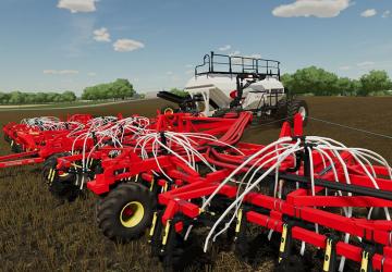Bourgault 3420-100 Paralink Hoe Drill + 71300 Air Cart v1.0.0.1 for Farming Simulator 2022