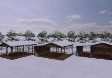 BR Small Wood Shed Pack version 1.0.0.0 for Farming Simulator 2022