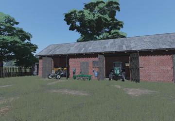 Brick Shed With Barn version 1.0.0.0 for Farming Simulator 2022