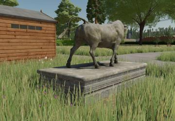 Bull Statue version 1.0.0.0 for Farming Simulator 2022
