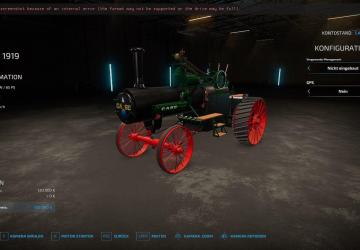 Case IH 1919 steam tractor version Beta for Farming Simulator 2022