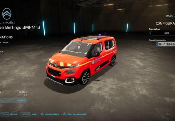 Citroën Berlingo - BMPM 13 Marseille version 1.0.0.0 for Farming Simulator 2022