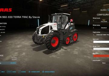 Claas Axion 960TT version 1.0 for Farming Simulator 2022