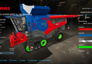 Claas Lexion 8900 Special version 1.0 for Farming Simulator 2022