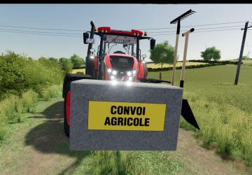 Concrete Agricultural Mass 850 KG version 2.0.0.0 for Farming Simulator 2022