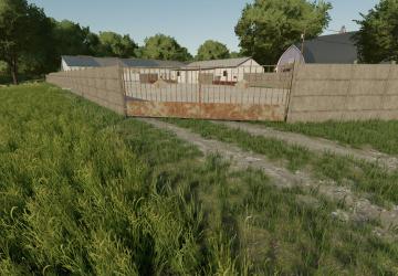 Concrete Fence And Gates version 1.0.0.0 for Farming Simulator 2022
