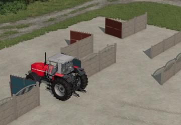 Concrete Fence With Gates version 1.0.0.0 for Farming Simulator 2022