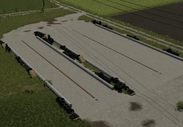 Concrete Free Land Silo Pack version 1.0.0.0 for Farming Simulator 2022