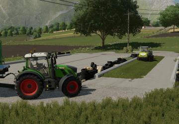 Concrete Free Land Silo Pack version 1.0.0.0 for Farming Simulator 2022