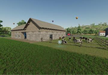 Cow Barn With Garage version 1.0.0.0 for Farming Simulator 2022