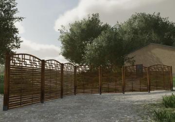 Decorative Wooden Fence version 1.0.0.0 for Farming Simulator 2022