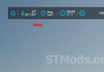 Extended Game Infodisplay version 1.2.0.0 for Farming Simulator 2022