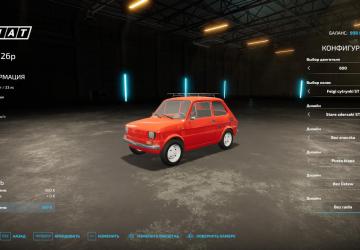 Fiat 126P version 2.0.0.0 for Farming Simulator 2022 (v1.10x)
