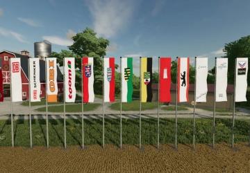 Flags Pack version 1.0.7 for Farming Simulator 2022