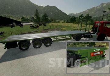 Fliegl Flatbed Semitrailer version 1.0.3.0 for Farming Simulator 2022 (v1.13.x)