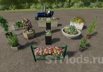 Flower Pots Pack version 1.0.0.0 for Farming Simulator 2022