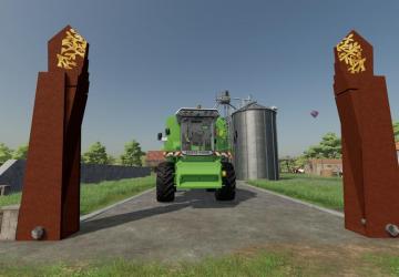 Folding Fan Gate version 1.0.0.0 for Farming Simulator 2022