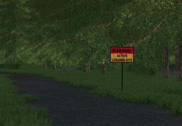 Forestry Sign Pack version 1.0.0.0 for Farming Simulator 2022
