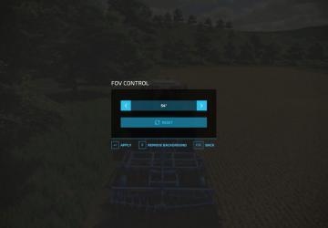 Fov Control version 1.0.0.0 for Farming Simulator 2022