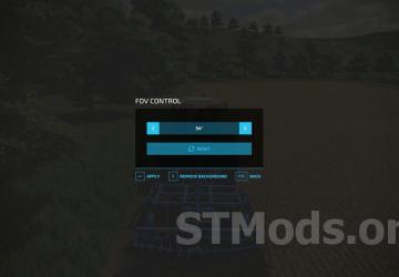 Fov Control version 1.0.0.2 for Farming Simulator 2022