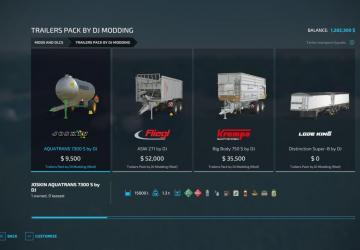 FS22 Trailers Edit by DJ version 1.0 for Farming Simulator 2022
