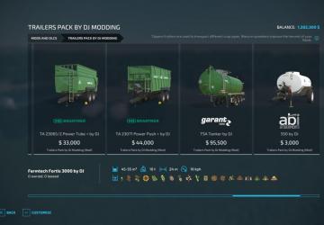 FS22 Trailers Edit by DJ version 1.0 for Farming Simulator 2022
