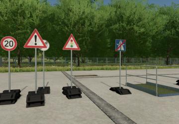 German Road Signs version 1.0.0.1 for Farming Simulator 2022