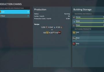 Gold and Silver Production version 1.1.0.0 for Farming Simulator 2022