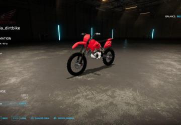 Honda Dirtbike version 1.2.0.0 for Farming Simulator 2022