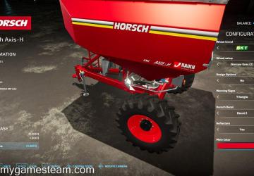 Horsch Rauch Axis-H version 1.0.0.0 for Farming Simulator 2022