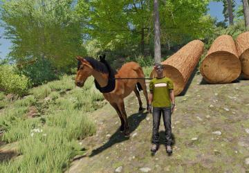 Horse for forestry version 1.0.0.0 for Farming Simulator 2022