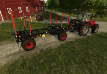HW80 Wood Trailer version 1.0.0.0 for Farming Simulator 2022