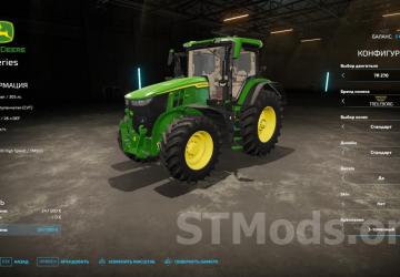 John Deere 7R version 1.1.0.1 for Farming Simulator 2022 (v1.11x)