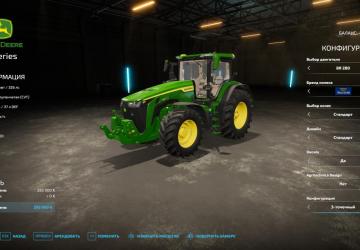 John Deere 8R version 1.0.0.0 for Farming Simulator 2022 (v1.13.x)