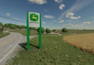 John Deere Dealer Sign version 1.0.0.0 for Farming Simulator 2022